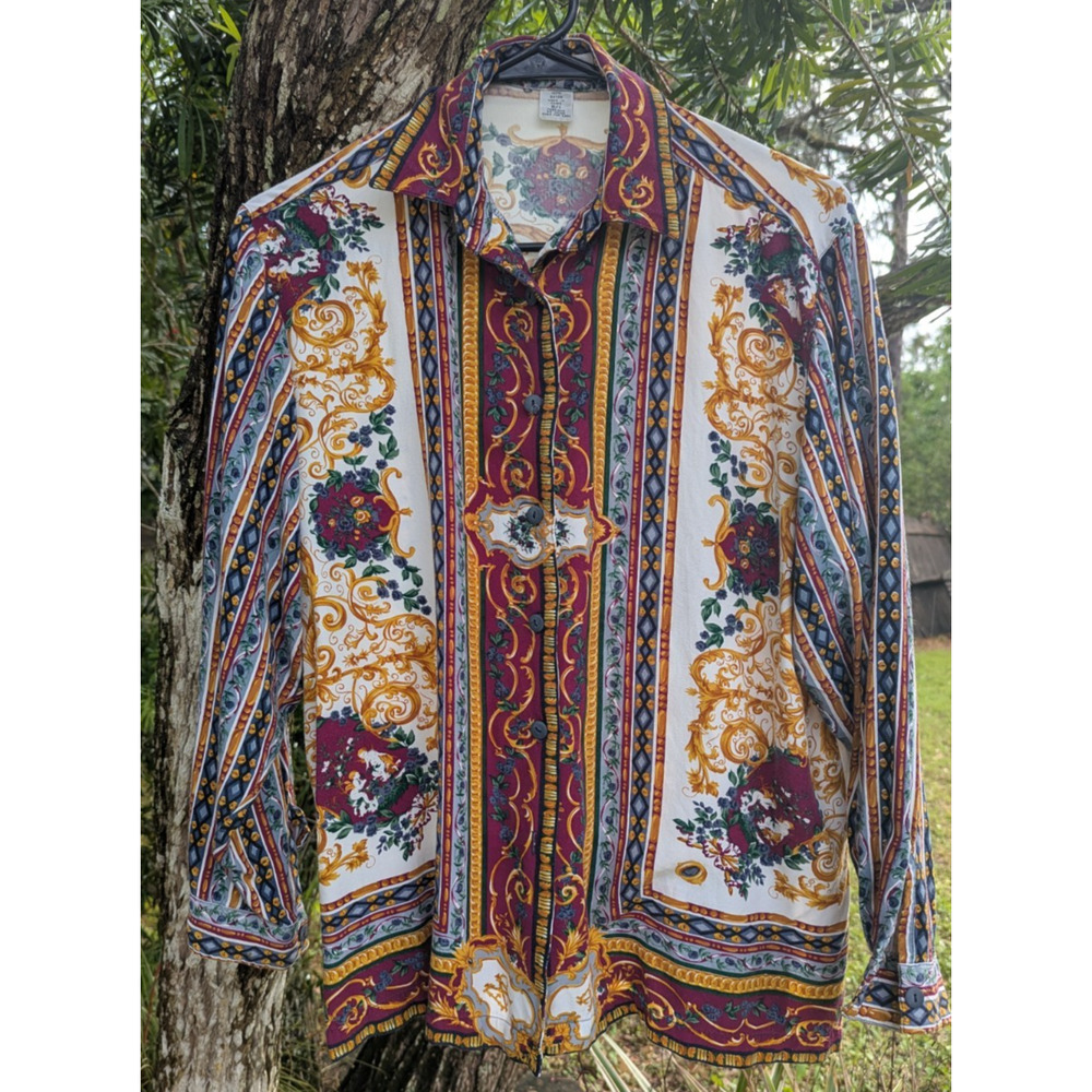 Compagnie Internationale Express Vintage Women’s Button Down Shirt Size Small